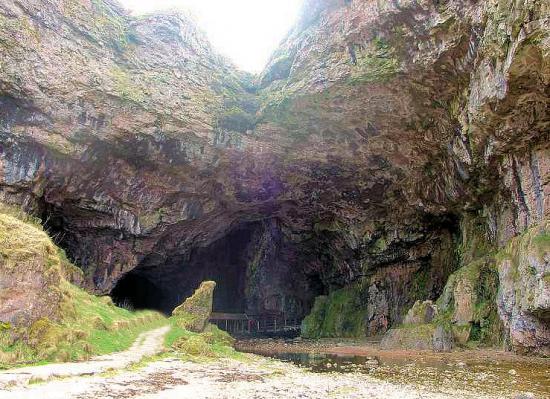 Photograph of Temporary closure of Smoo Cave near Durness